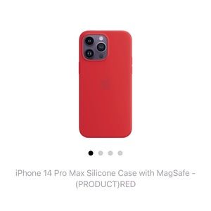 iPhone 14 Pro Max Silicone Case with MagSafe - (PRODUCT)RED
